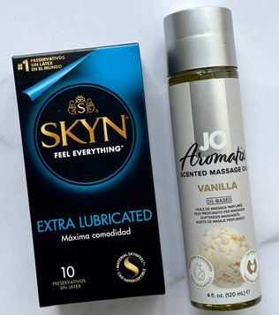 Набір 10 шт Skyn Exstra Lube + System JO Aromatix Vanilla 120 мл SOS1645 фото