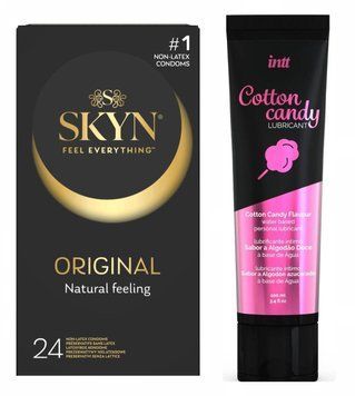 Набор : SKYN Original 24 шт и Лубрикант Intt Cotton Candy (100 мл) SOS66 фото