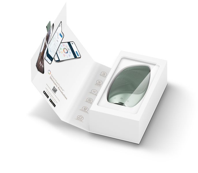 Електронна звукова термо щітка для обличчя GESKE Sonic Thermo Facial Brush 6в1 green HB0085 фото