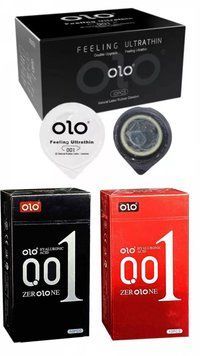 Набір з 30 шт : OLO - Feeling Ultrathin , Black , Warming SOS261 фото
