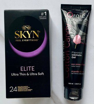 Набір Skyn Elite 24 шт - Лубрикант ORGIE LUBE TUBE цукрова вата, 100 мл SOS2928 фото