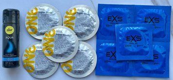Набір One Super Studs 5 шт + EXS Cooling 5 шт + Лубрикант pjur Aqua 30 мл SOS3505 фото