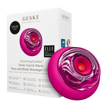 Массажер для лица и тела GESKE Sonic Cool&Warm Face and Body Massager 9в1 magenta HB0278 фото