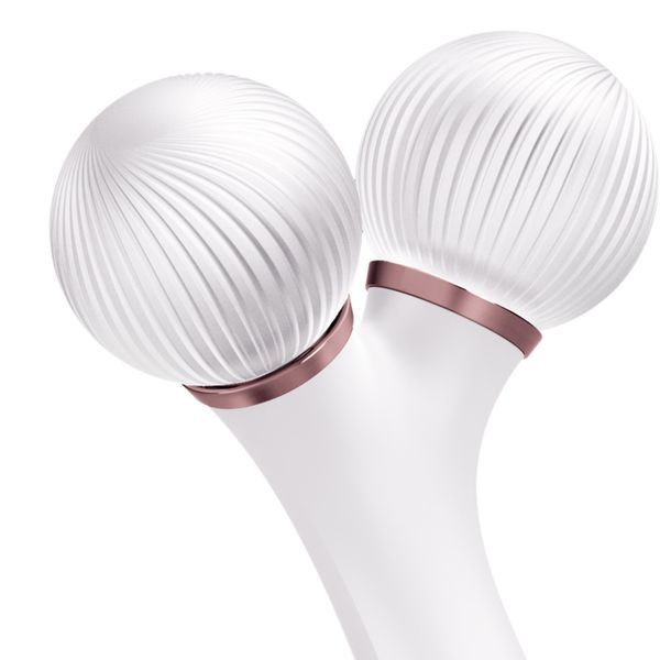 Електронний ультразвуковий ролик для обличчя GESKE Sonic Facial Roller 4в1 starlight HB0176 фото