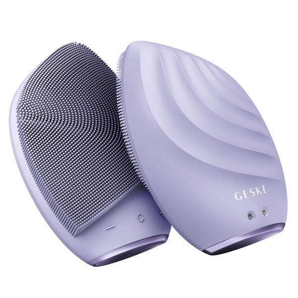 Електронна ультразвукова щітка для обличчя GESKE Sonic Facial Brush 5в1 purple HB0068 фото