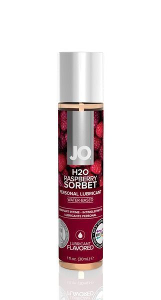 Змазка на водній основі System JO H2O &mdash; Raspberry Sorbet (30 мл) без цукру, рослинний гліцерин SO1468 фото