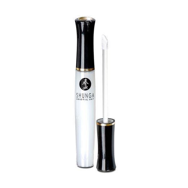 Стимулирующий блеск для губ Shunga LIPGLOSS &ndash; Sparkling Strawberry Wine (10 мл), эффект покалывания SO2554 фото