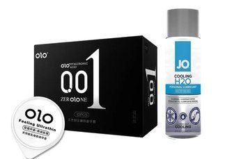 OLO Feeling Ultrathin &mdash; 10 шт та Лубрикант System JO H2O &mdash; COOLING (60 мл) SOS840 фото
