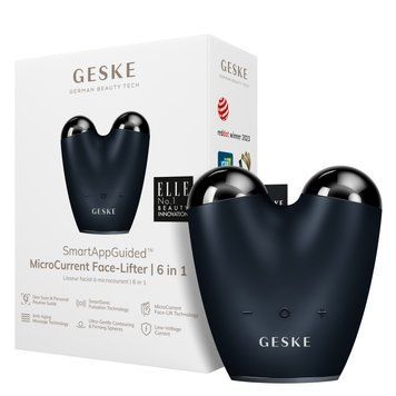 Микротоковый подтягиватель лица GESKE MicroCurrent Face-Lifter 6в1 black HB0135 фото