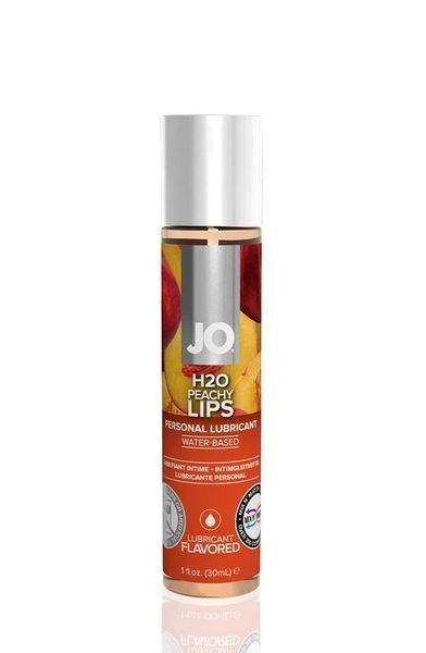 Змазка на водній основі System JO H2O &mdash; Peachy Lips (30 мл) без цукру, рослинний гліцерин SO1476 фото