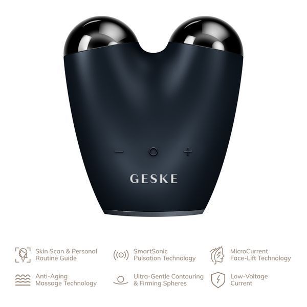 Мікрострумовий підтягувач обличчя GESKE MicroCurrent Face-Lifter 6в1 black HB0135 фото