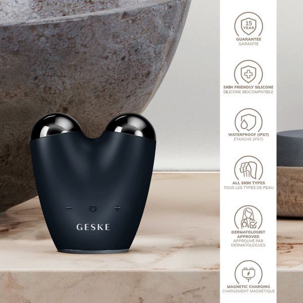 Мікрострумовий підтягувач обличчя GESKE MicroCurrent Face-Lifter 6в1 black HB0135 фото