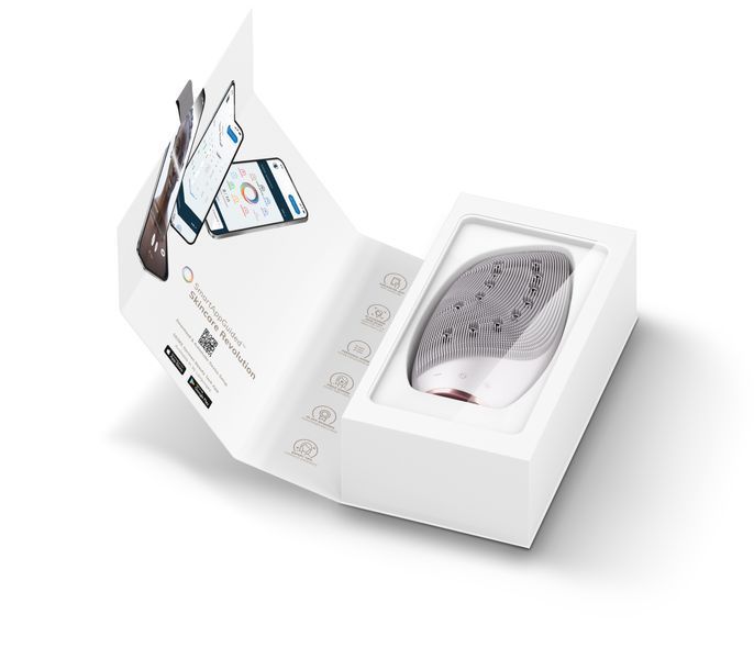 Очищувальна щітка для обличчя GESKE Sonic Thermo Facial Brush&Face-Lifter 8в1 starlight HB0088 фото