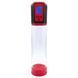 Автоматична вакуумна помпа Men Powerup Passion Pump Red, LED-табло, перезаряджається, 8 режимів SO6226 фото 1