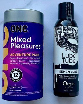 Набір ONE Mixed Pleasures 12 шт - Лубрикант SEMEN LUBE intimate gel, 150 мл Orgie SOS3326 фото