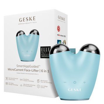 Микротоковый подтягиватель лица GESKE MicroCurrent Face-Lifter 6в1 turquoise HB0136 фото