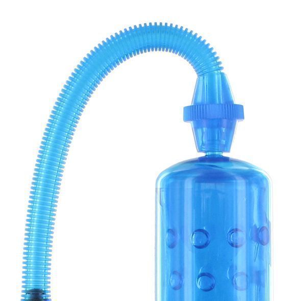 Вакуумна помпа XLsucker Penis Pump Blue для члена довжиною до 18см, діаметр до 4см E22147 фото