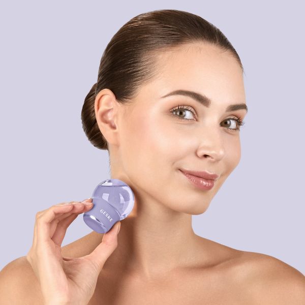 Массажер для лица и тела GESKE Cool&Warm Face and Body Massager 7в1 purple HB0303 фото