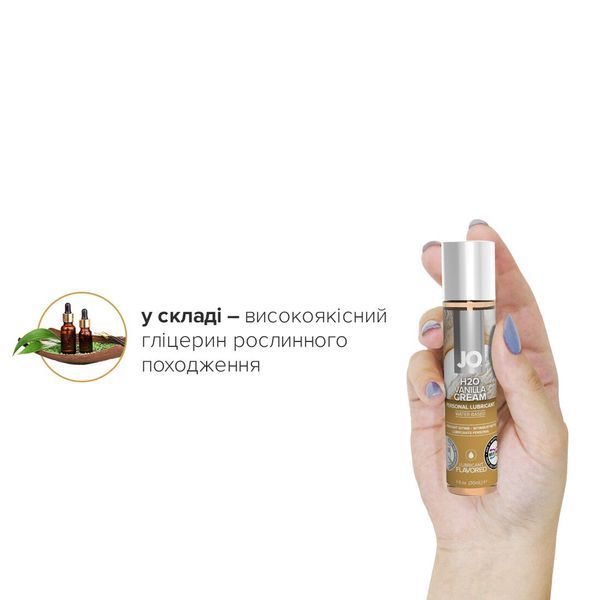 Смазка на водной основе System JO H2O &mdash; Vanilla Cream (30 мл) без сахара, растительный глицерин SO1480 фото