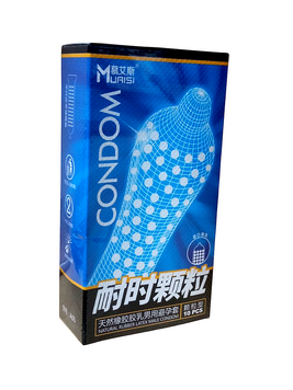 Muaisi Condom Blue, ультратонкие, с точечным рельефом, 10 шт. MI26 фото