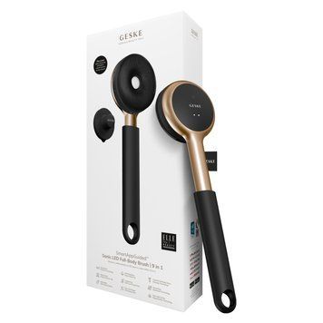 Звукова світлодіодна щітка для всього тіла GESKE Sonic LED Full-Body Brush&Intensive Exfoliator 9в1 gray HB0386 фото