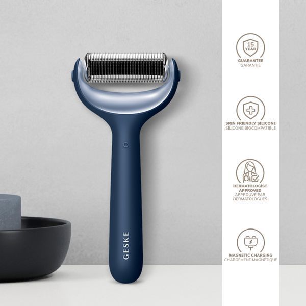 Электронный роллер для лица и тела с микроиглами GESKE MicroNeedle Face&Body Roller 8в1 midnight HB0199 фото