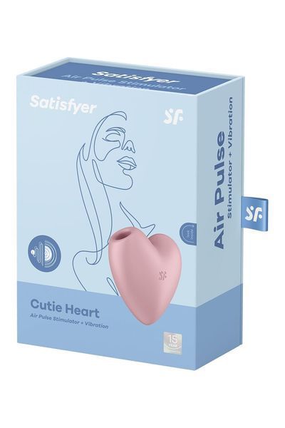 Вакуумный стимулятор Satisfyer Cutie Heart Light Red SO6286 фото