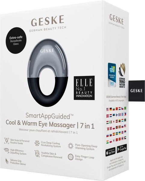 Массажер для глаз GESKE Cool & Warm Eye Massager 7в1 black HB0308 фото