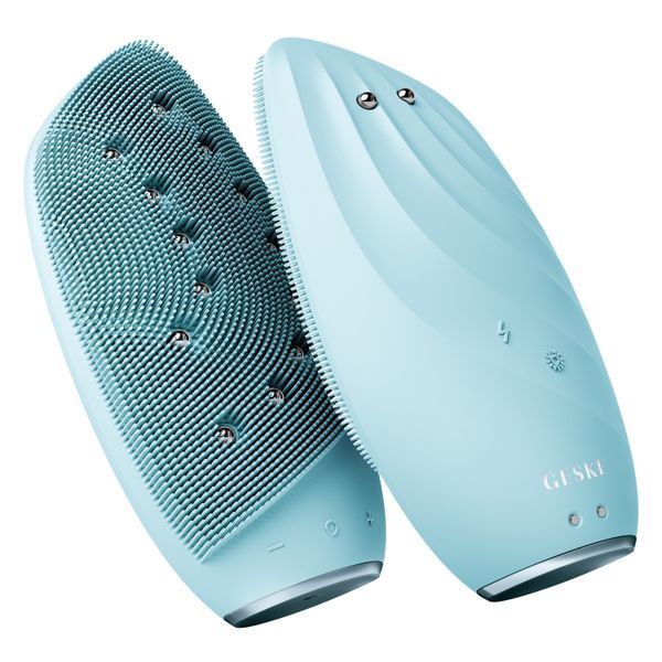 Очищувальна щітка для обличчя GESKE Sonic Thermo Facial Brush&Face-Lifter 8в1 turquoise HB0092 фото
