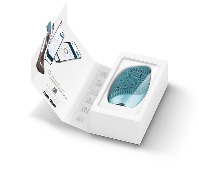 Очищувальна щітка для обличчя GESKE Sonic Thermo Facial Brush&Face-Lifter 8в1 turquoise HB0092 фото
