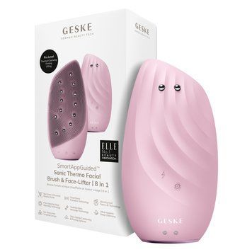 Очистительная щетка для лица GESKE Sonic Thermo Facial Brush&Face-Lifter 8в1 pink HB0093 фото