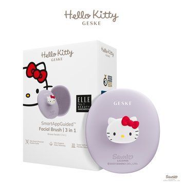 Щетка для лица GESKE Facial Brush 3в1 by Hello Kitty с держателем purple HB0240 фото