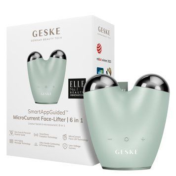Микротоковый подтягиватель лица GESKE MicroCurrent Face-Lifter 6в1 green HB0140 фото