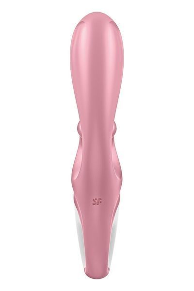 Смарт вібратор-кролик Satisfyer Hug Me Pink, 2 мотори, діаметр 4,2см, широка кліторальна частина SO6274 фото