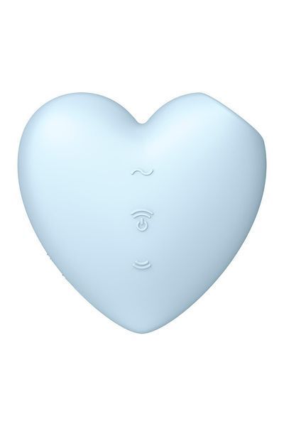 Вакуумный стимулятор-сердечко с вибрацией Satisfyer Cutie Heart Blue SO6287 фото