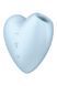 Вакуумный стимулятор-сердечко с вибрацией Satisfyer Cutie Heart Blue SO6287 фото 1
