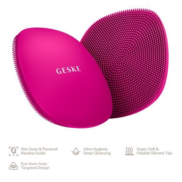 Щітка для обличчя GESKE Facial Brush 4в1 magenta HB0043 фото