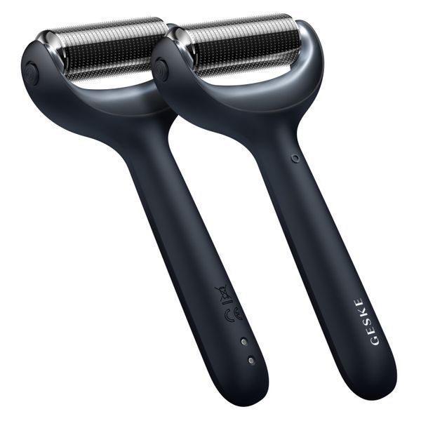 Електронний ролер для обличчя та тіла з мікроголками GESKE MicroNeedle Face&Body Roller 8в1 black HB0201 фото