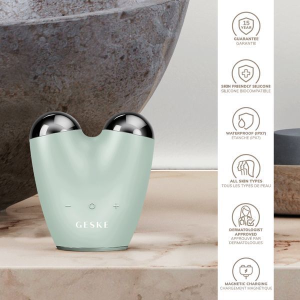 Микротоковый подтягиватель лица GESKE MicroCurrent Face-Lifter 6в1 green HB0140 фото