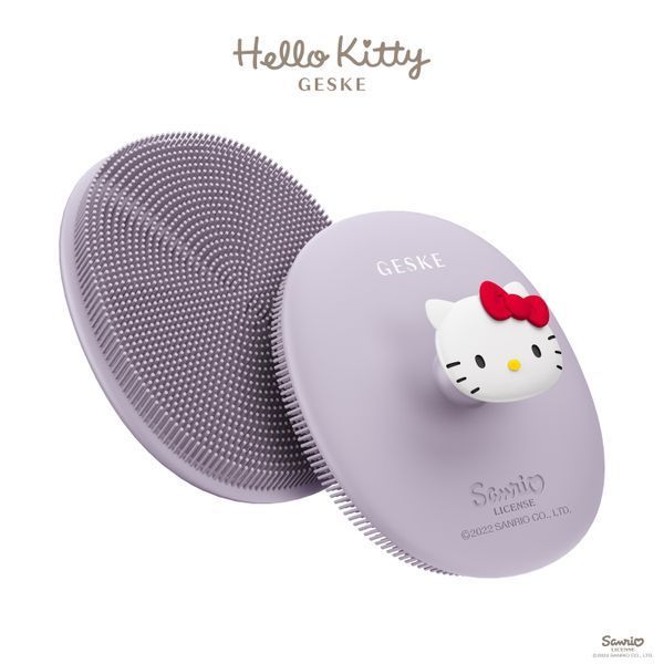 Щітка для обличчя GESKE Facial Brush 3в1 by Hello Kitty з тримачем purple HB0240 фото