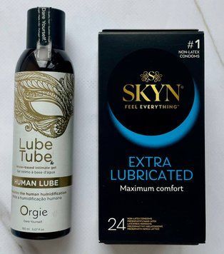 Набір Skyn Extra Lube 24 шт - Лубрикант ORGIE HUMAN LUBE intimate gel, 150 мл SOS2954 фото