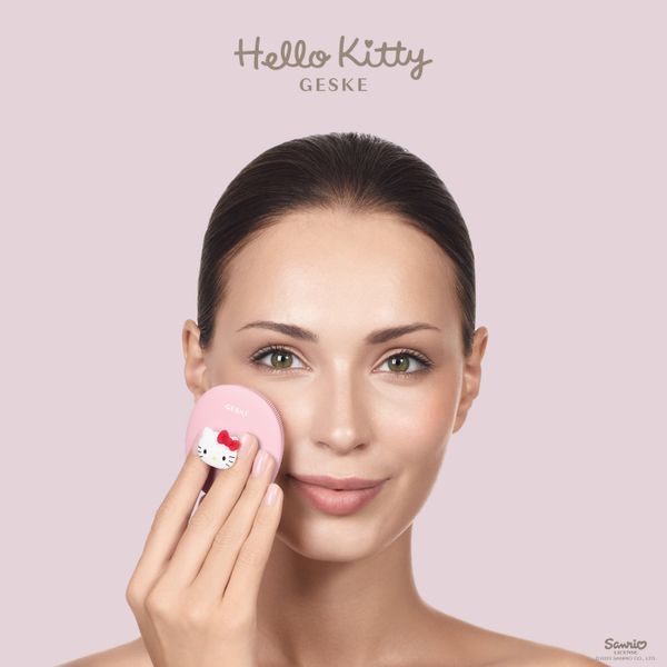 Щітка для обличчя GESKE Facial Brush 3в1 by Hello Kitty з тримачем pink HB0241 фото
