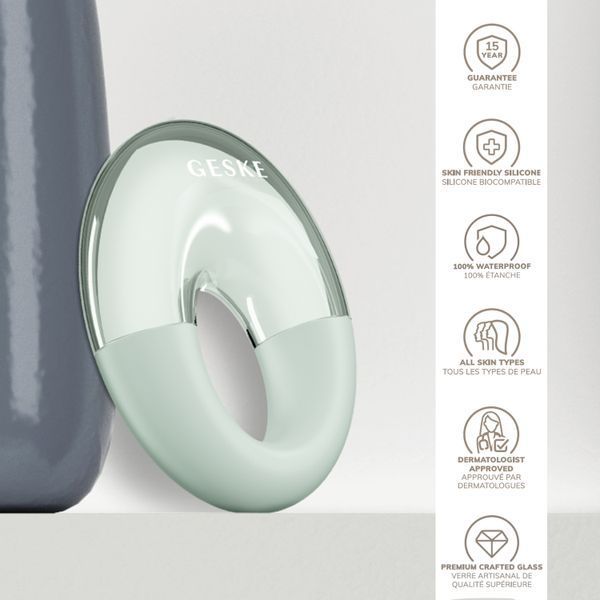 Масажер для очей GESKE Cool&Warm Eye Massager 7в1 green HB0310 фото