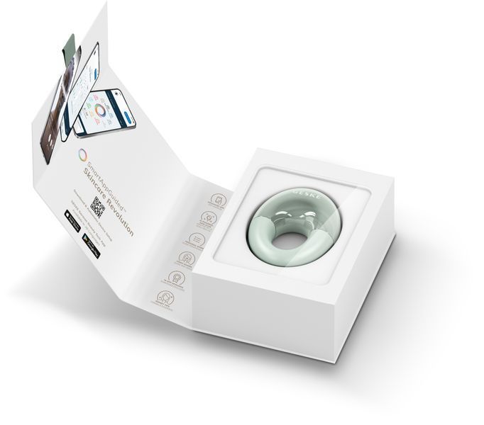Масажер для очей GESKE Cool&Warm Eye Massager 7в1 green HB0310 фото