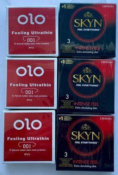 Набір 18 шт OLO збуджуючі 001 + Skyn Intense Feel SOS3824 фото