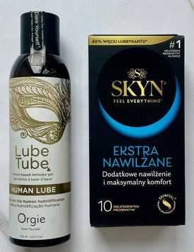 Набір Skyn Extra Lube 10 шт - Лубрикант ORGIE HUMAN LUBE intimate gel, 150 мл SOS2955 фото