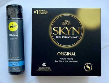 Набір SKYN Original 40 шт + Лубрикант pjur Basic waterbased 100 мл SOS2055 фото