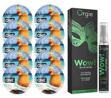 Комплект ONE Island Punch 10 шт + WOW! &ndash; Menthol, 10 мл, ORGIE SOS13821 фото