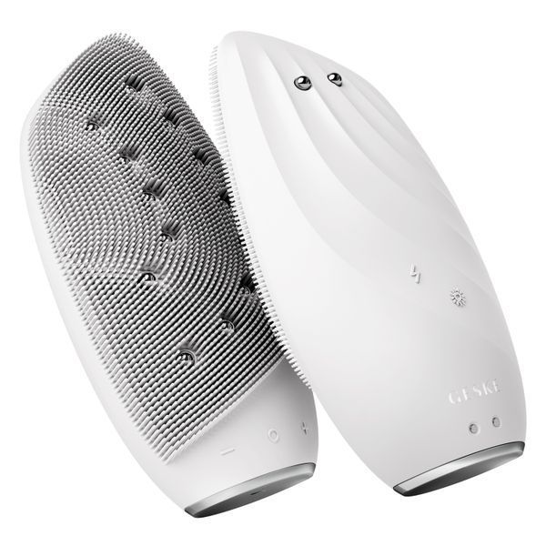 Очистительная щетка для лица GESKE Sonic Thermo Facial Brush&Face-Lifter 8в1 white HB0095 фото