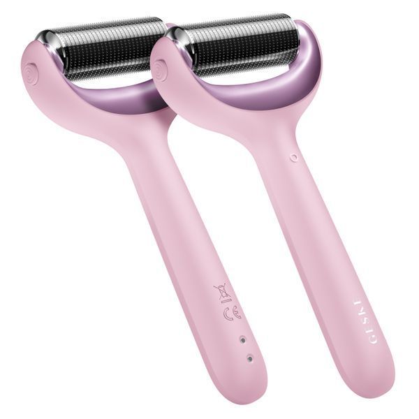 Электронный роллер для лица и тела с микроиглами GESKE MicroNeedle Face&Body Roller 8в1 pink HB0203 фото